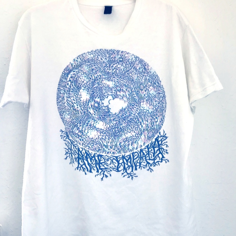 Tame Impala Tee, L, Wave Circle (tame yourself)